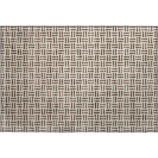 Piper Looms Mayfield Geometric AMF978 Chocolate Machine Washable Area Rug Scatter Main Image