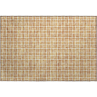 Piper Looms Mayfield Geometric AMF978 Copper Machine Washable Area Rug Scatter Main Image