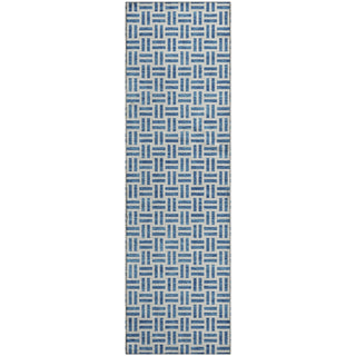 Piper Looms Mayfield Geometric AMF978 Denim Machine Washable Area Rug Runner Main Image