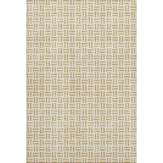 Piper Looms Mayfield Geometric AMF978 Gold Machine Washable Area Rug main image