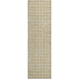 Piper Looms Mayfield Geometric AMF978 Gold Machine Washable Area Rug Runner Main Image