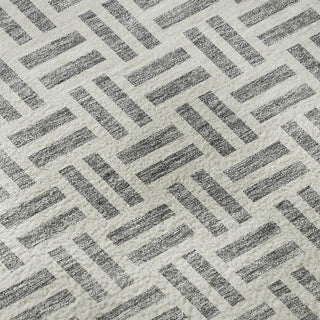 Piper Looms Mayfield Geometric AMF978 Gray Machine Washable Area Rug Swatch Image