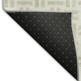 Piper Looms Mayfield Geometric AMF978 Ivory Machine Washable Area Rug Backing Image
