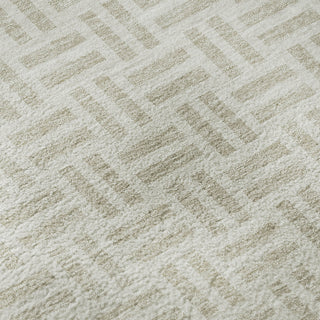 Piper Looms Mayfield Geometric AMF978 Ivory Machine Washable Area Rug Swatch Image
