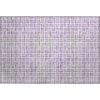 Piper Looms Mayfield Geometric AMF978 Lavender Machine Washable Area Rug Scatter Main Image