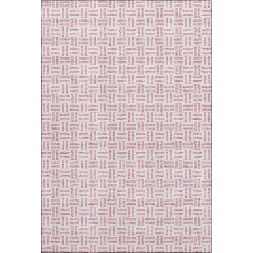 Piper Looms Mayfield Geometric AMF978 Pink Machine Washable Area Rug main image