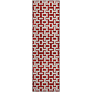 Piper Looms Mayfield Geometric AMF978 Red Machine Washable Area Rug Runner Main Image