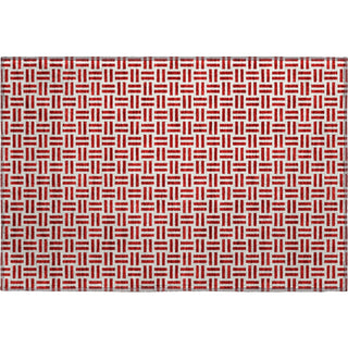 Piper Looms Mayfield Geometric AMF978 Red Machine Washable Area Rug Scatter Main Image