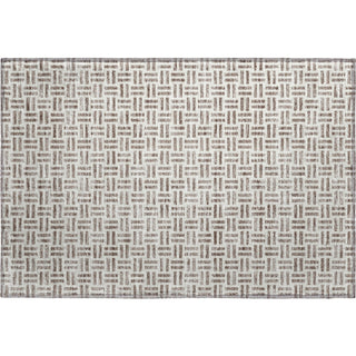 Piper Looms Mayfield Geometric AMF978 Taupe Machine Washable Area Rug Scatter Main Image