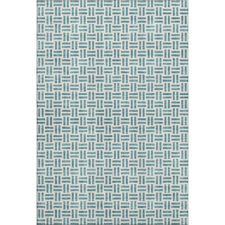 Piper Looms Mayfield Geometric AMF978 Teal Machine Washable Area Rug main image