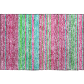 Piper Looms Mayfield Stripes AMF979 Blush Machine Washable Area Rug Scatter Main Image