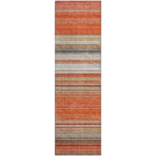 Piper Looms Mayfield Stripes AMF979 Coral Machine Washable Area Rug Runner Main Image