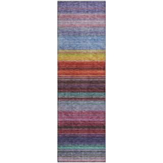 Piper Looms Mayfield Stripes AMF979 Lavender Machine Washable Area Rug Runner Main Image