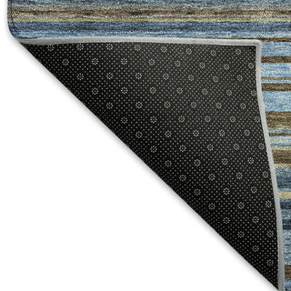 Piper Looms Mayfield Stripes AMF979 Navy Machine Washable Area Rug Backing Image