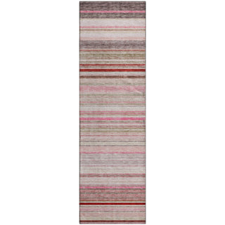 Piper Looms Mayfield Stripes AMF979 Pink Machine Washable Area Rug Runner Main Image