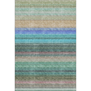 Piper Looms Mayfield Stripes AMF979 Sage Machine Washable Area Rug main image