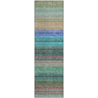 Piper Looms Mayfield Stripes AMF979 Sage Machine Washable Area Rug Runner Main Image