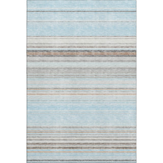 Piper Looms Mayfield Stripes AMF979 Sky Machine Washable Area Rug main image