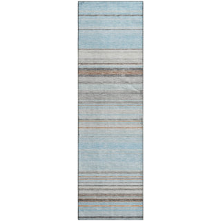 Piper Looms Mayfield Stripes AMF979 Sky Machine Washable Area Rug Runner Main Image