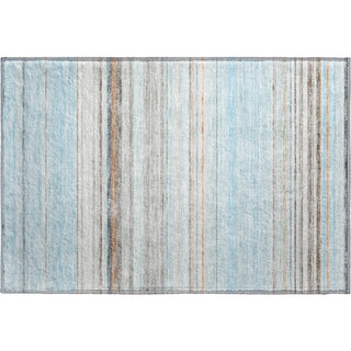 Piper Looms Mayfield Stripes AMF979 Sky Machine Washable Area Rug Scatter Main Image