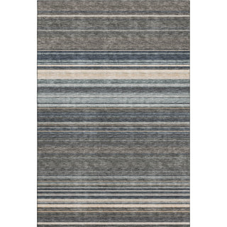 Piper Looms Mayfield Stripes AMF979 Taupe Machine Washable Area Rug main image