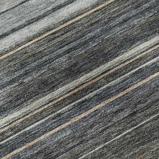 Piper Looms Mayfield Stripes AMF979 Taupe Machine Washable Area Rug Swatch Image