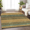 Piper Looms Mayfield Stripes AMF979 Wheat Machine Washable Area Rug Lifestyle Image Feature