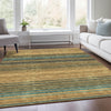 Piper Looms Mayfield Stripes AMF979 Wheat Machine Washable Area Rug Lifestyle Image Feature