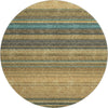 Piper Looms Mayfield Stripes AMF979 Wheat Machine Washable Area Rug Round Main Image