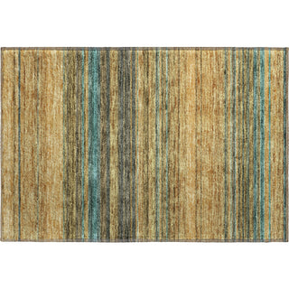 Piper Looms Mayfield Stripes AMF979 Wheat Machine Washable Area Rug Scatter Main Image