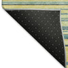 Piper Looms Mayfield Stripes AMF979 Yellow Machine Washable Area Rug Backing Image