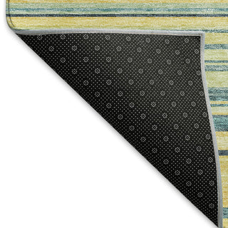 Piper Looms Mayfield Stripes AMF979 Yellow Machine Washable Area Rug Backing Image