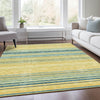 Piper Looms Mayfield Stripes AMF979 Yellow Machine Washable Area Rug Lifestyle Image Feature