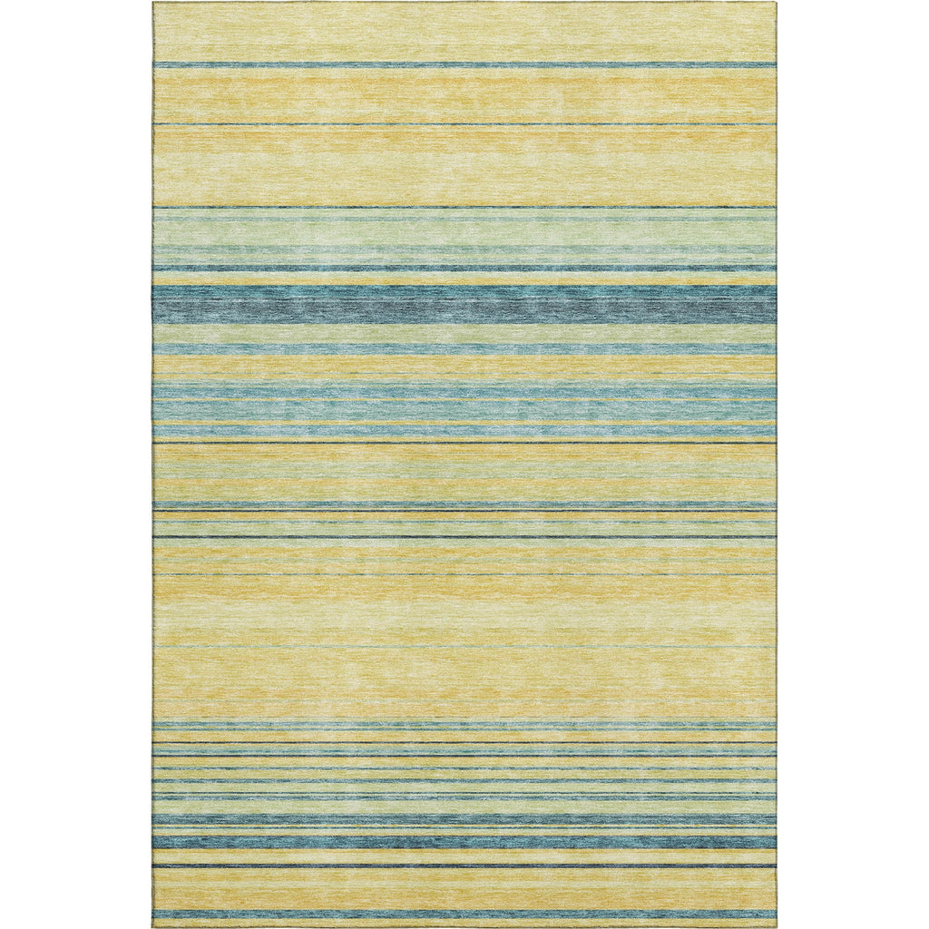 Piper Looms Mayfield Stripes AMF979 Yellow Machine Washable Area Rug main image