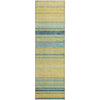 Piper Looms Mayfield Stripes AMF979 Yellow Machine Washable Area Rug Runner Main Image