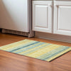 Piper Looms Mayfield Stripes AMF979 Yellow Machine Washable Area Rug Scatter Lifestyle Image Feature
