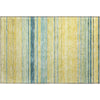Piper Looms Mayfield Stripes AMF979 Yellow Machine Washable Area Rug Scatter Main Image