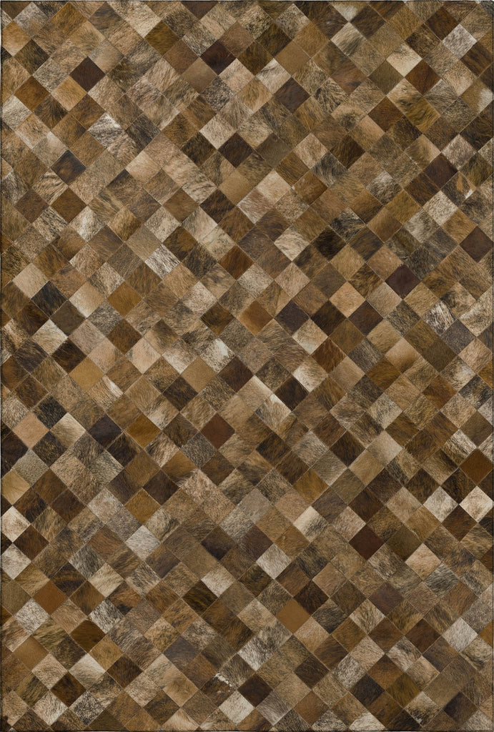 Piper Looms Mayfield Small Boxes AMF98 Brown Machine Washable Area Rug main image