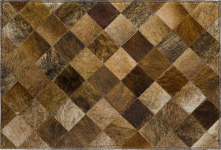 Piper Looms Mayfield Small Boxes AMF98 Brown Machine Washable Area Rug Scatter Main Image