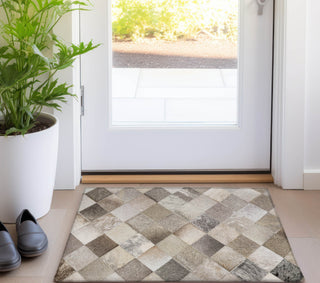Piper Looms Mayfield Small Boxes AMF98 Gray Machine Washable Area Rug Scatter Lifestyle Image Feature