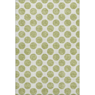 Piper Looms Mayfield Circles AMF980 Aloe Machine Washable Area Rug main image