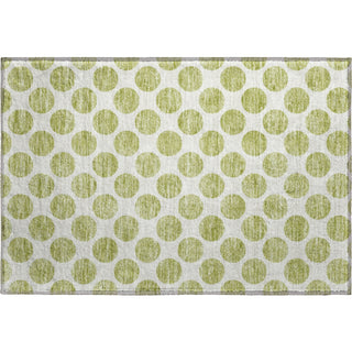 Piper Looms Mayfield Circles AMF980 Aloe Machine Washable Area Rug Scatter Main Image