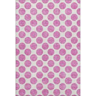 Piper Looms Mayfield Circles AMF980 Blush Machine Washable Area Rug main image