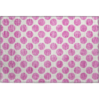 Piper Looms Mayfield Circles AMF980 Blush Machine Washable Area Rug Scatter Main Image