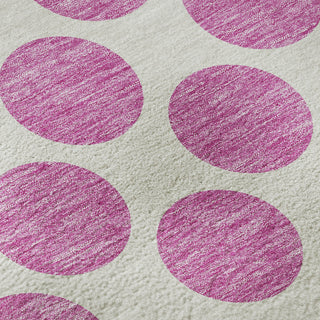 Piper Looms Mayfield Circles AMF980 Blush Machine Washable Area Rug Swatch Image
