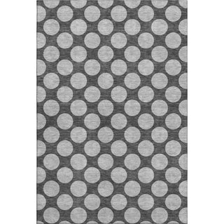 Piper Looms Mayfield Circles AMF980 Charcoal Machine Washable Area Rug main image