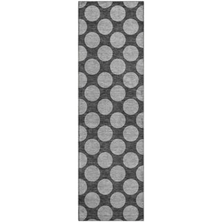 Piper Looms Mayfield Circles AMF980 Charcoal Machine Washable Area Rug Runner Main Image