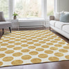 Piper Looms Mayfield Circles AMF980 Gold Machine Washable Area Rug Lifestyle Image Feature