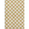 Piper Looms Mayfield Circles AMF980 Gold Machine Washable Area Rug main image