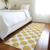 Piper Looms Mayfield Circles AMF980 Gold Machine Washable Area Rug Runner Lifestyle Image Feature